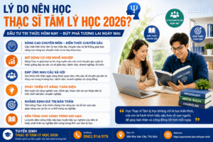 Lý do nên học Thạc sĩ Tâm lý học 2026 – Cơ hội phát triển chuyên môn và nghề nghiệp