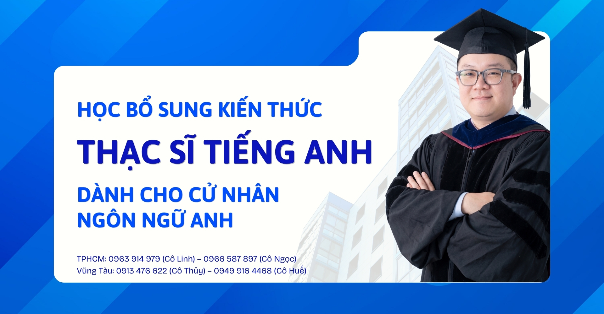 Học Bổ Sung Kiến Thức Thạc Sĩ Tiếng Anh Cho Cử Nhân Ngôn Ngữ Anh