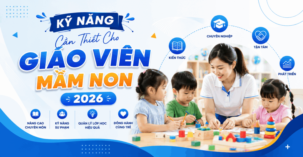 Kỹ năng cần thiết cho giáo viên mầm non
