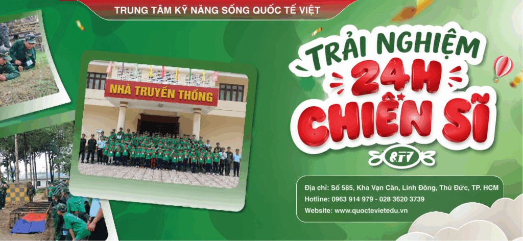 Hoạt Động Hè Cho Trẻ Em: 24h Trải Nghiệm Chiến Sĩ Nhí