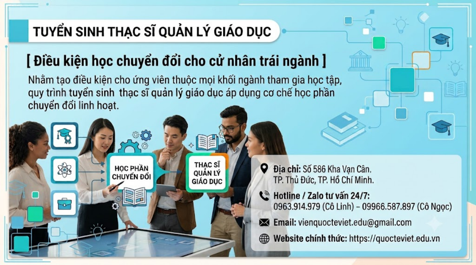 Thạc sĩ quản lý giáo dục 2026: Lộ trình cho người trái ngành