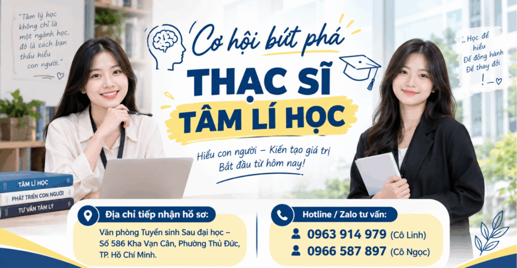 Đào Tạo Tâm Lý Học Thạc Sĩ 2026: Lợi Thế Cạnh Tranh Đa Ngành