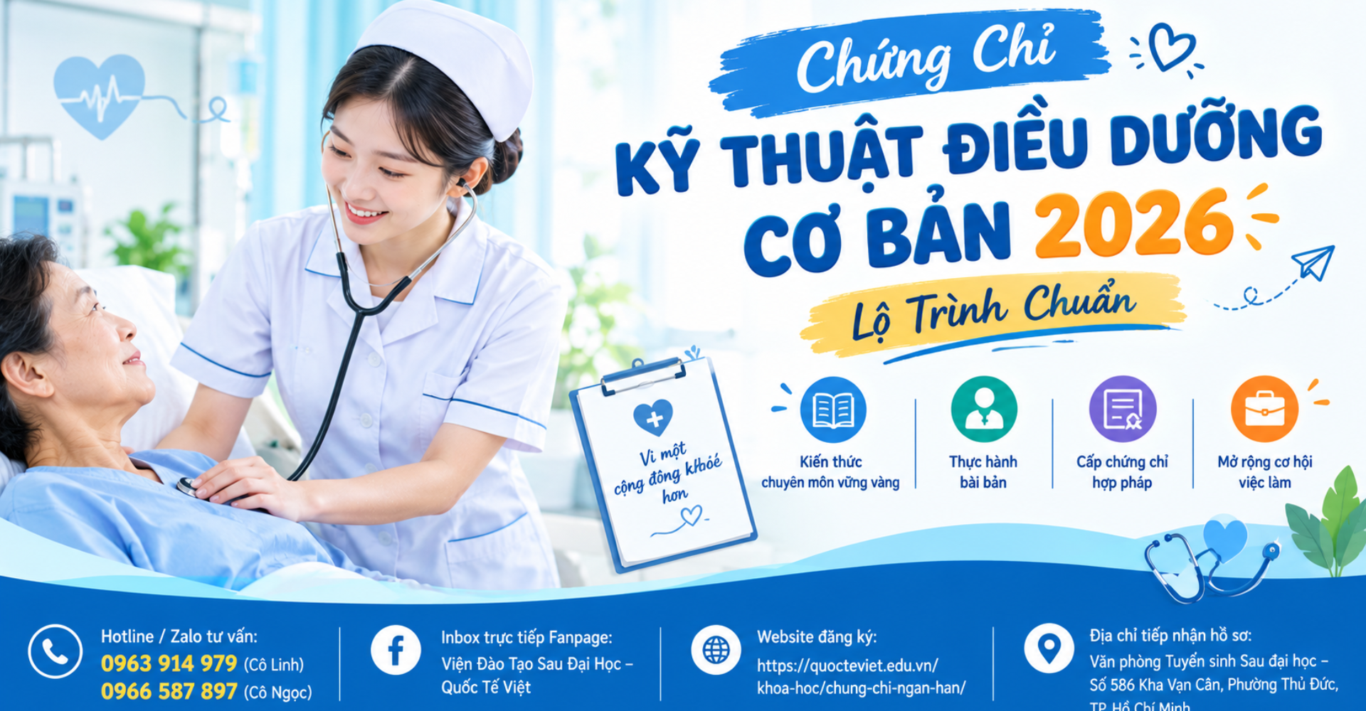 Chứng Chỉ Kỹ Thuật Điều Dưỡng Cơ Bản 2026: Lộ Trình Chuẩn