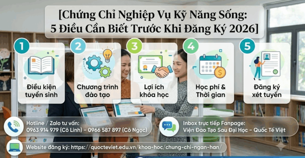 Chứng Chỉ Nghiệp Vụ Kỹ Năng Sống 2026: 5 Điều Cần Biết