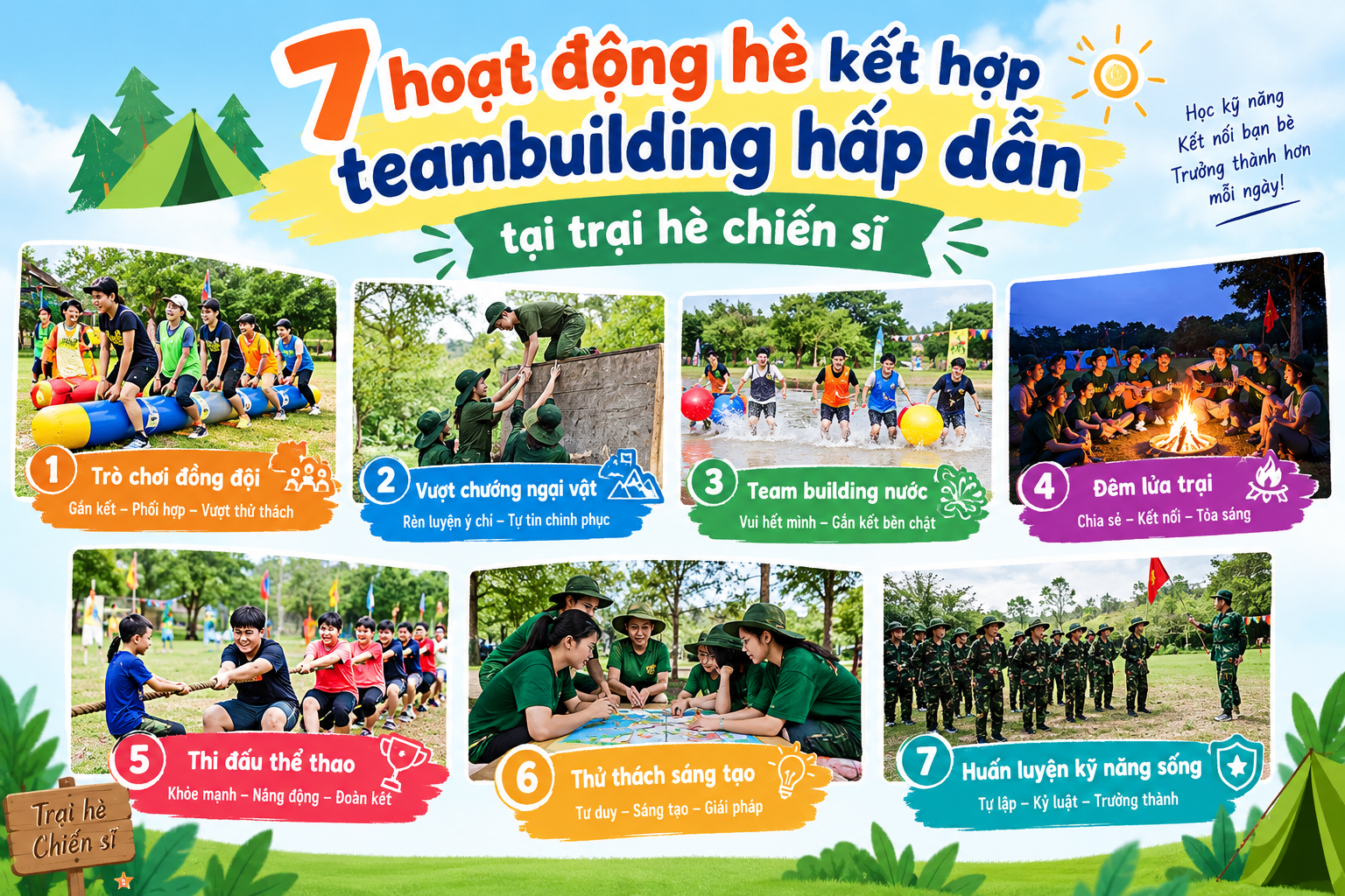 Hoạt Động Hè Cho Trẻ Em: Trại Hè Chiến Sĩ Vui Cùng Bé