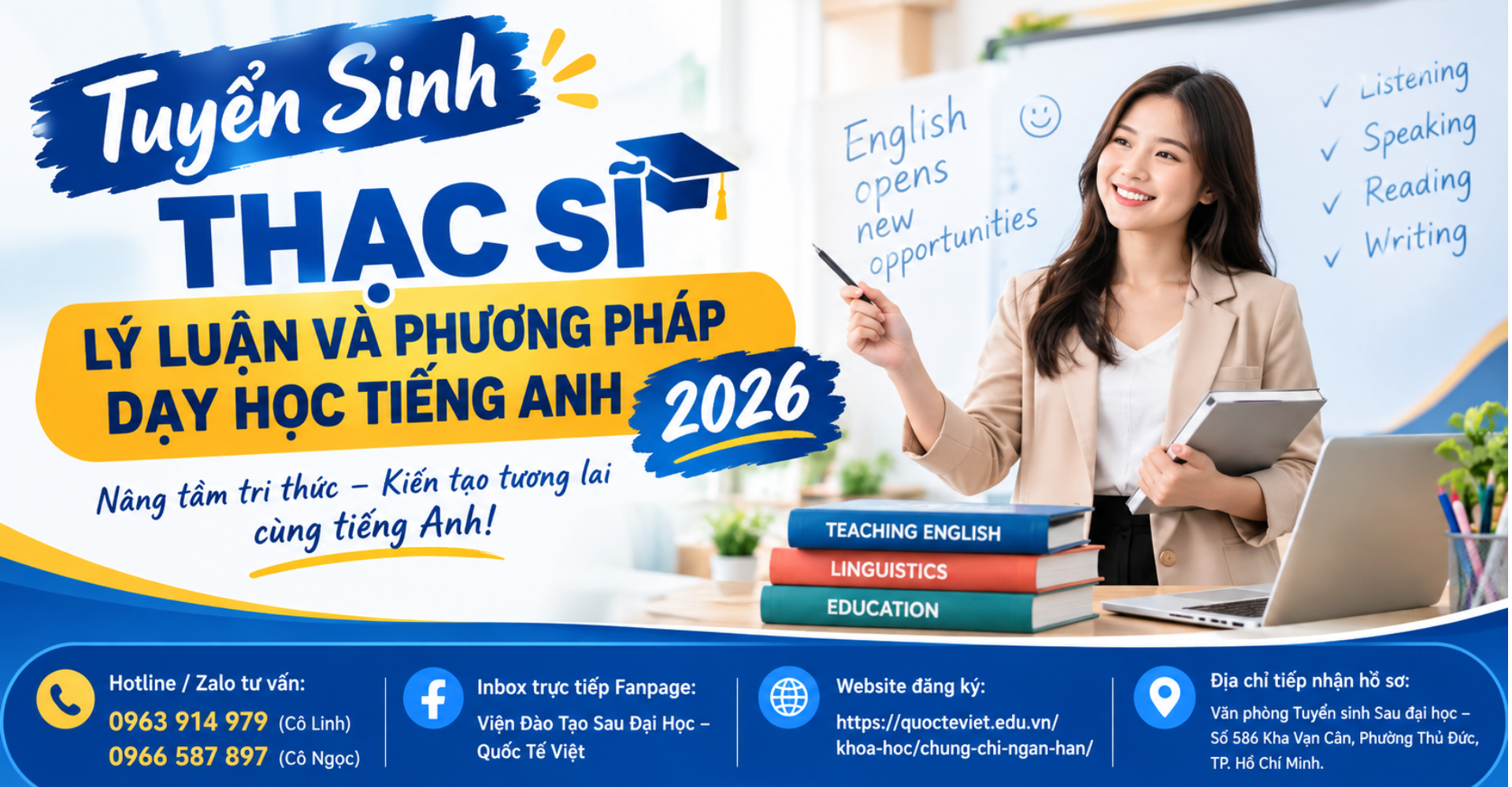 Tuyển Sinh Thạc Sĩ Lý Luận Và Phương Pháp Dạy Học Tiếng Anh 2026