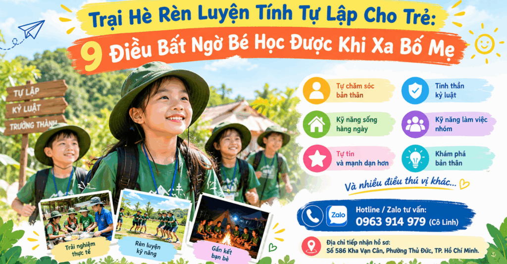 Trại Hè Rèn Luyện Tính Tự Lập Cho Trẻ: 9 Điều Bất Ngờ
