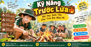 Kỹ Năng Trước Lửa: 7 Bài Học Sinh Tồn Cho Trẻ Em Mùa Hè