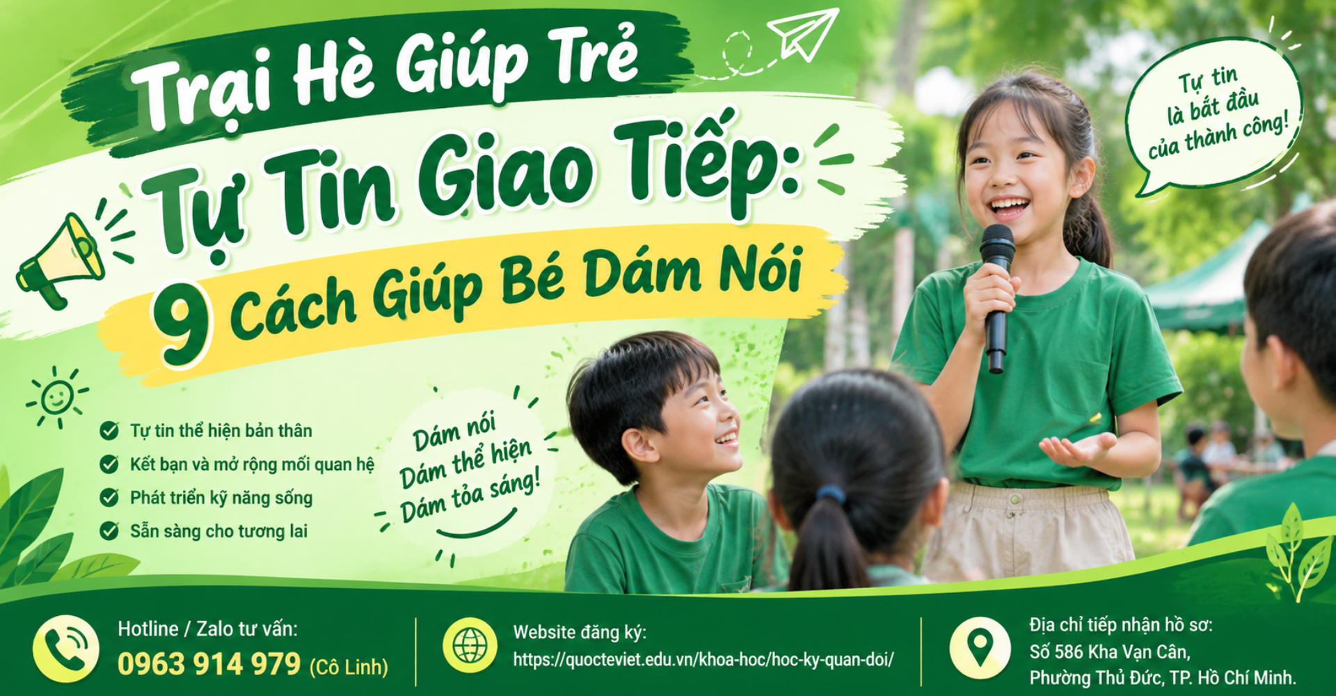 Trại Hè Giúp Trẻ Tự Tin Giao Tiếp: 9 Cách Giúp Bé Dám Nói